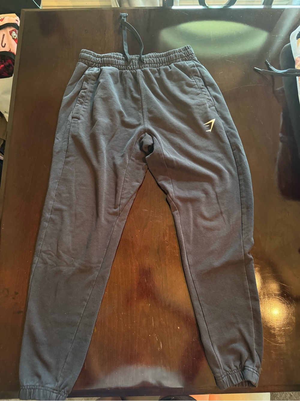 Gymshark Black Logo Joggers - P (pair 2)